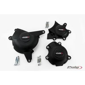 Engine covers PUIG Track for Championship 21517N schwarz included 3 covers