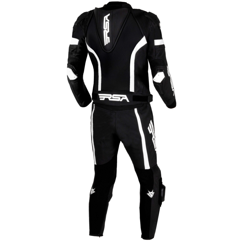 RSA Imola 2.1 schwarz-weißer Motorrad-Lederoverall