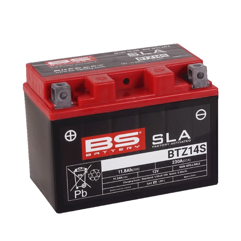Werkaktivierte Motorradbatterie BS-BATTERY SLA