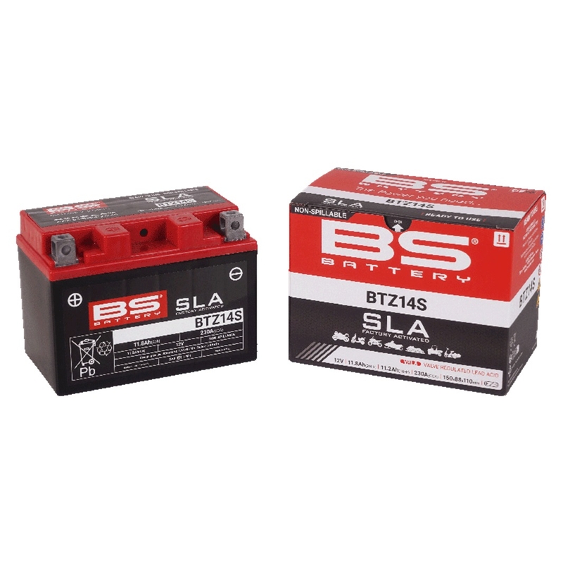 Werkaktivierte Motorradbatterie BS-BATTERY SLA