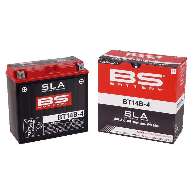 Werkaktivierte Motorradbatterie BS-BATTERY SLA