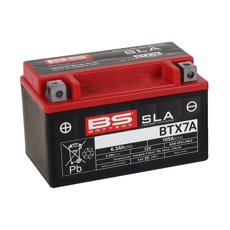 Werkaktivierte Motorradbatterie BS-BATTERY SLA