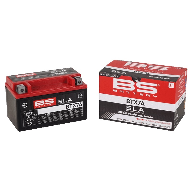 Werkaktivierte Motorradbatterie BS-BATTERY SLA