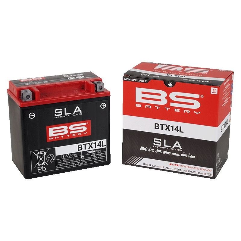 Werkaktivierte Motorradbatterie BS-BATTERY SLA