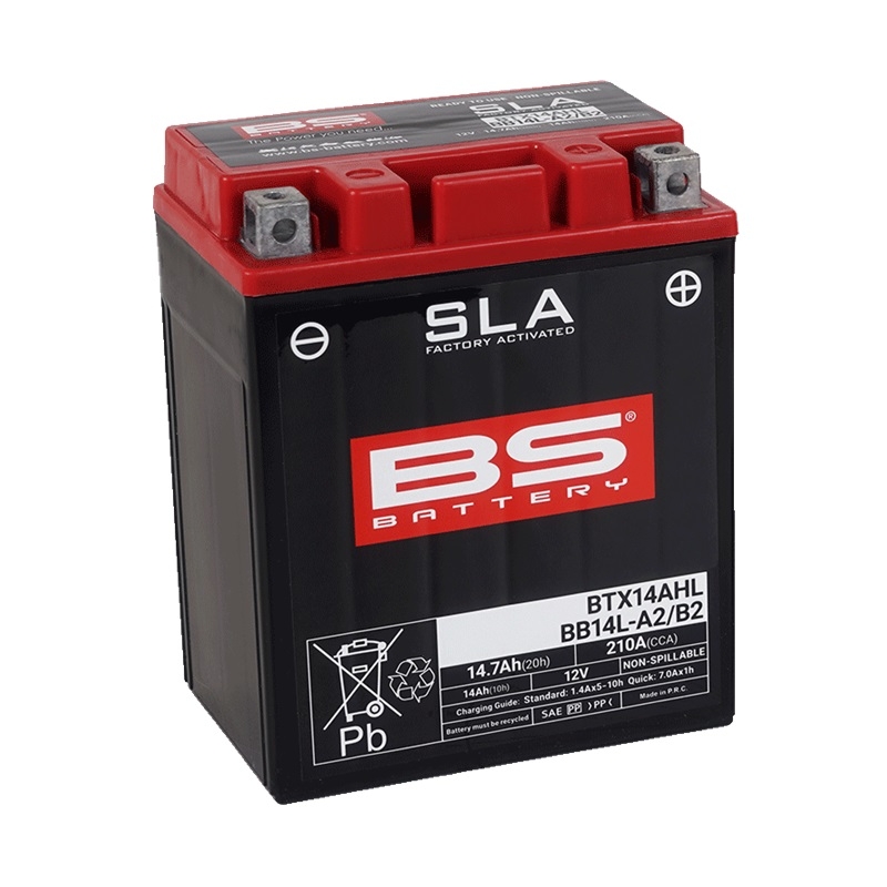 Werkaktivierte Motorradbatterie BS-BATTERY SLA