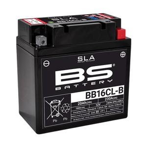 Werkaktivierte Motorradbatterie BS-BATTERY BB16CL-B (FA) (YB16CL-B (FA)) SLA