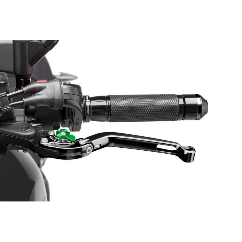 Kupplungshebel ohne Adapter PUIG foldable schwarz/grün