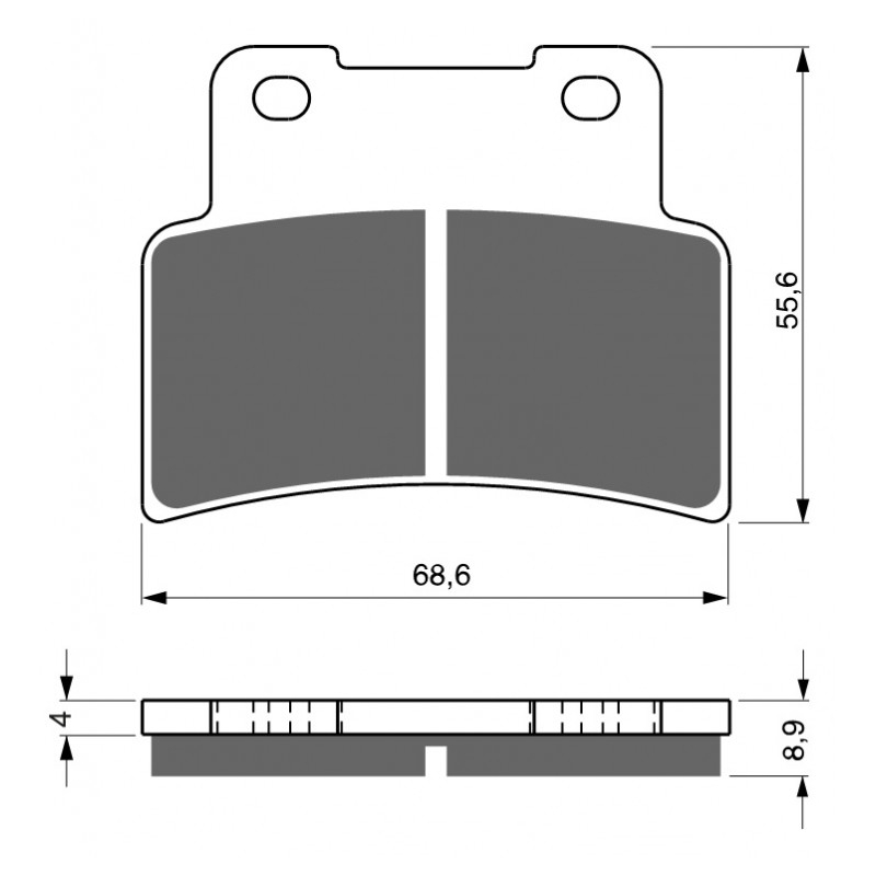 Bremsbeläge GOLDFREN S33 STREET FRONT