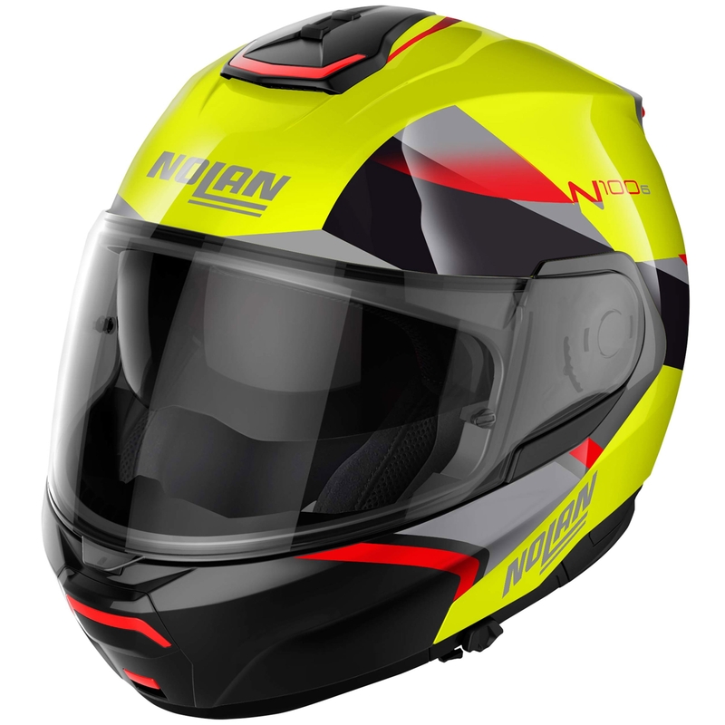 Klapphelm für Motorradfahrer Nolan N100-6 Paloma N-COM 27 neongelb
