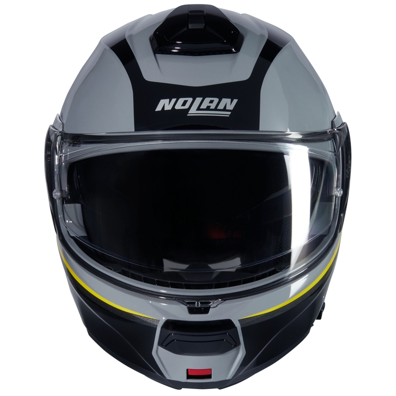 Klapphelm Motorrad Nolan N100-6 Incognito N-COM 346 grau-schwarz-gelb