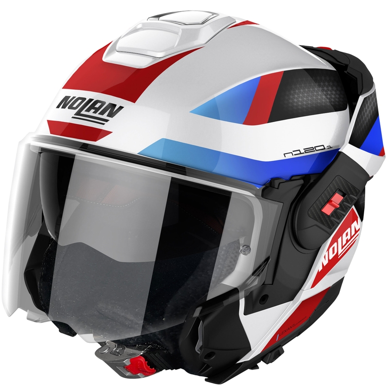 Nolan N120-1 Subway Klapphelm, glänzend weiß
