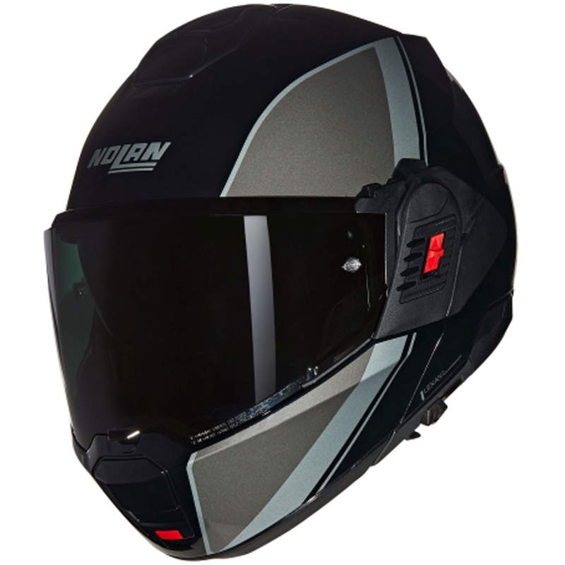 Klapphelm Motorrad Nolan N120-1 Verniciatura Speciale N-COM 341 schwarz-grau