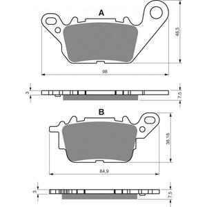 Bremsbeläge GOLDFREN 380 AD  STREET