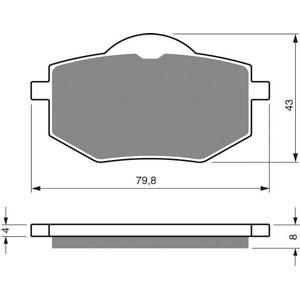 Bremsbeläge GOLDFREN 322 AD  STREET