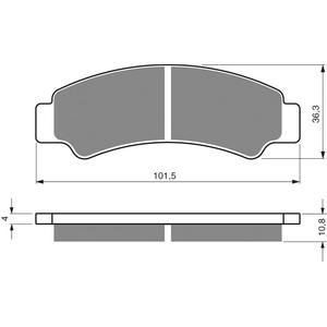 Bremsbeläge GOLDFREN 389 AD
