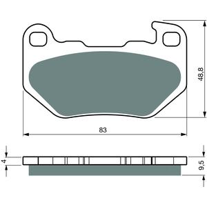Bremsbeläge GOLDFREN 445 S3