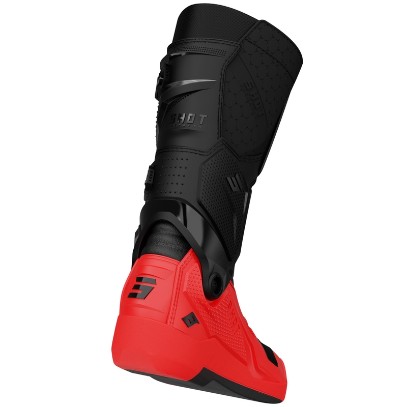 Shot Race 8 Motocross-Stiefel schwarz-rot