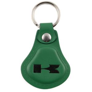 Leder Schlüsselanhänger Kawasaki dunkelgrün