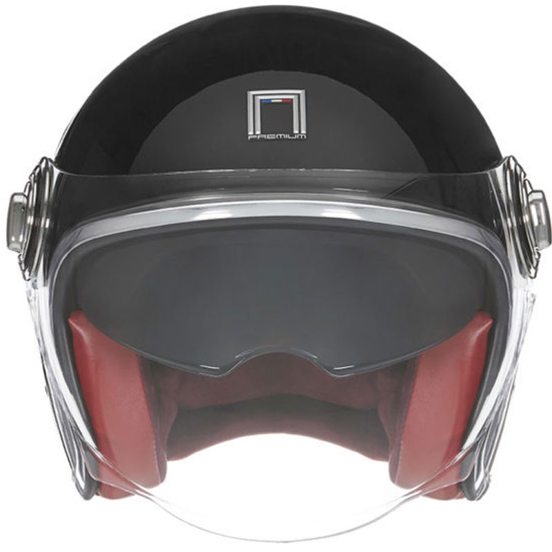 NOX PREMIUM Heritage Motorradhelm mit offenem Gesicht schwarz