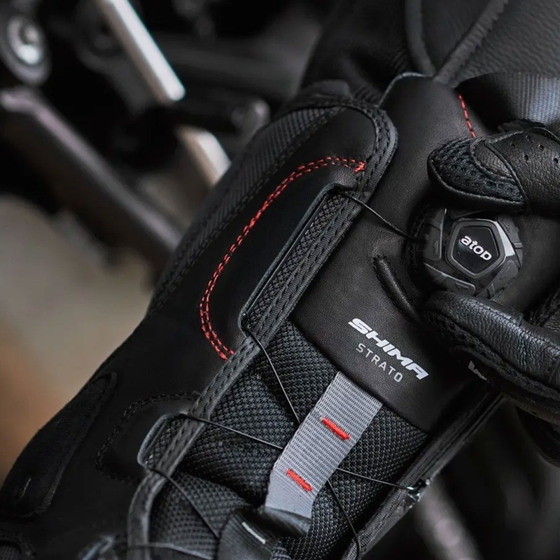 Shima Strato Schwarz Motorradstiefel