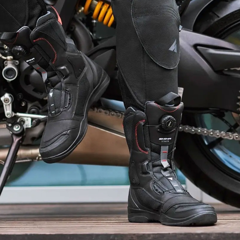 Shima Strato Schwarz Motorradstiefel