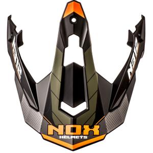 Visier für Motorradhelme NOX N312 Vapor matt khaki-orange