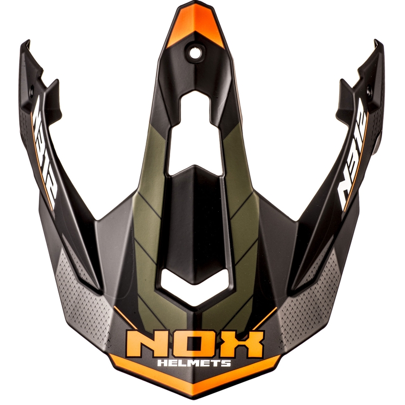 Visier für Motorradhelme NOX N312 Vapor matt khaki-orange