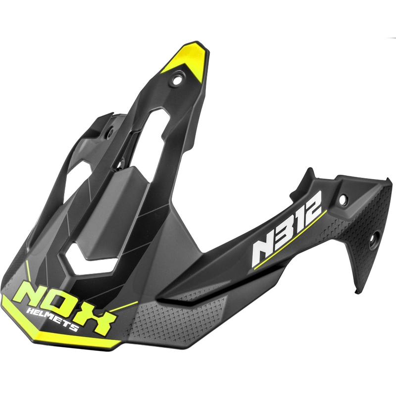 Visier für Motorradhelme NOX N312 Vapor matt schwarz-gelb