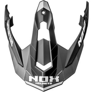 Visier für Motorradhelme NOX N312 Vapor matt schwarz-grau