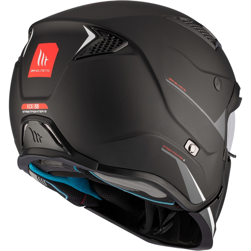 Jethelm mit Maske MT Streetfighter SV S Solid A1 schwarz matt