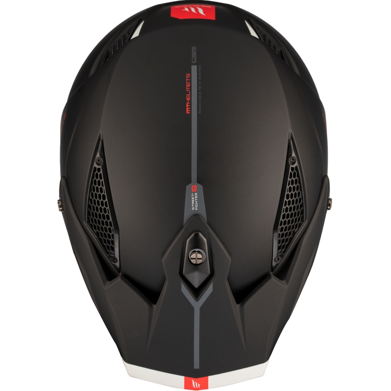 Jethelm mit Maske MT Streetfighter SV S Solid A1 schwarz matt