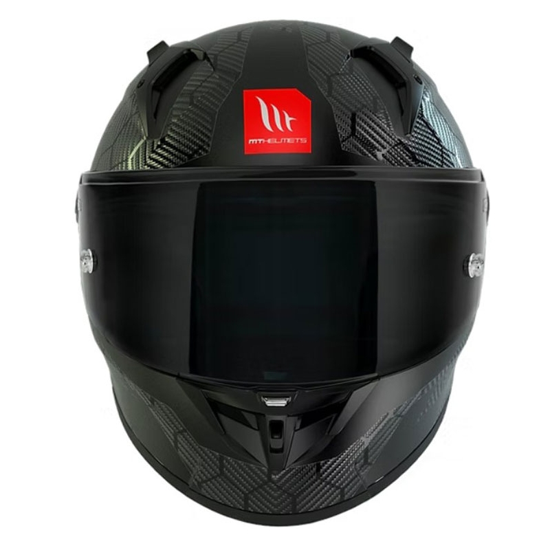 Integralhelm Motorrad MT KRE+ Carbon Solid A11 schwarz glänzend
