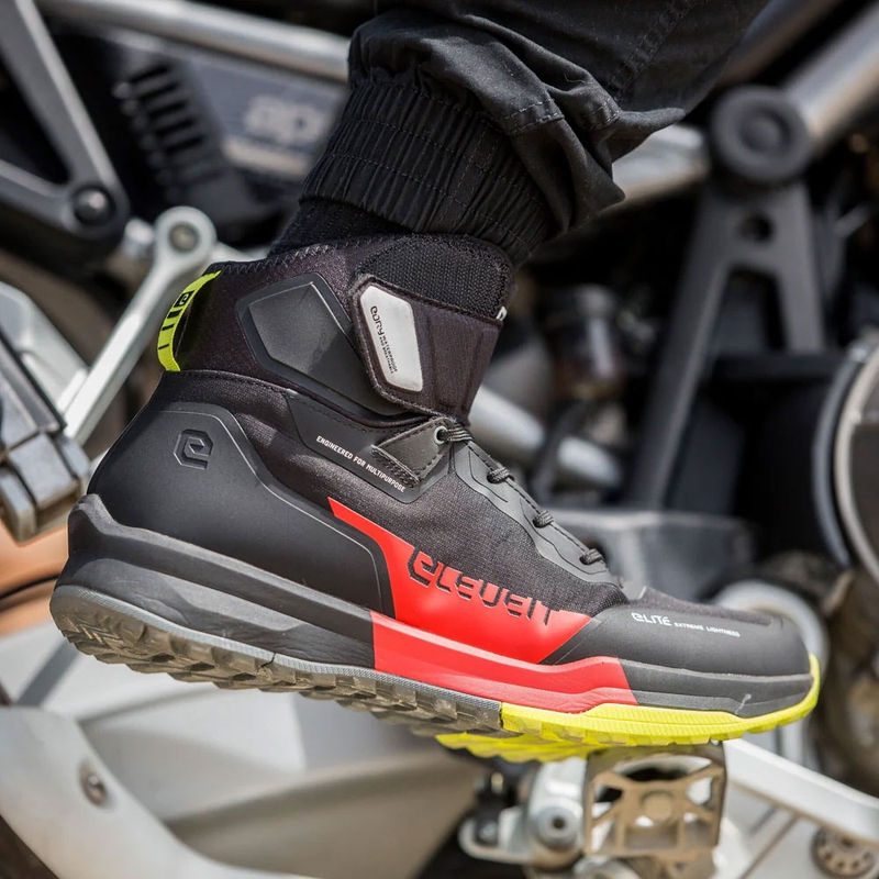 Eleveit STRATOS E-Dry Motorradstiefel schwarz-rot