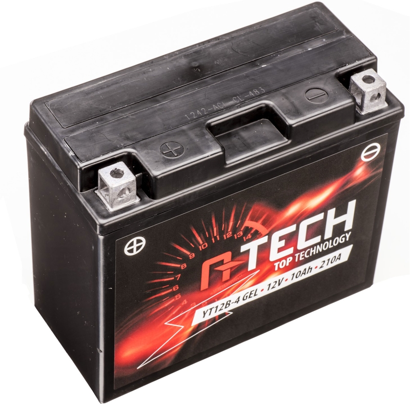 Gelbatterie A-TECH 12V, YT12B-4, YT12B-BS, 12V, 10Ah, 210A, wartungsfrei