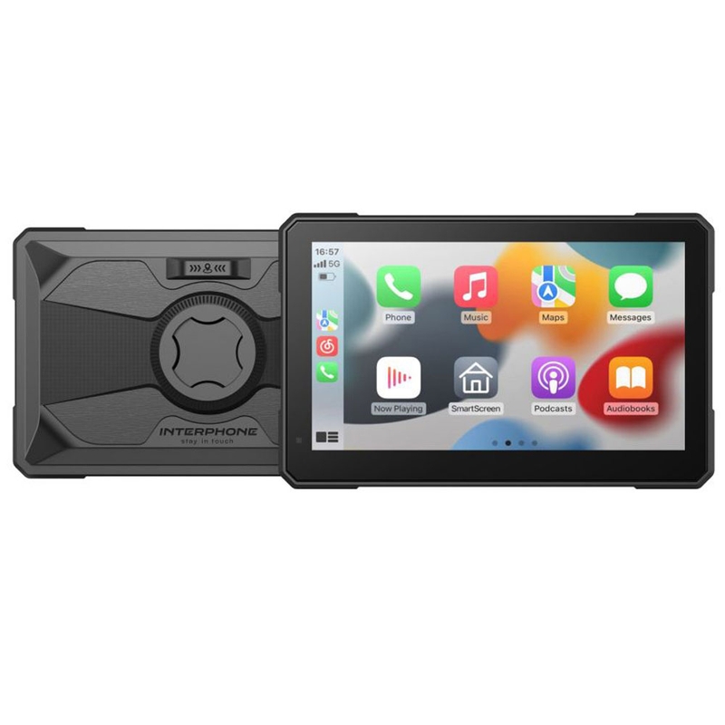 Interphone SYNC70 ESSENTIAL Apple CarPlay und Android Auto Display für Motorräder