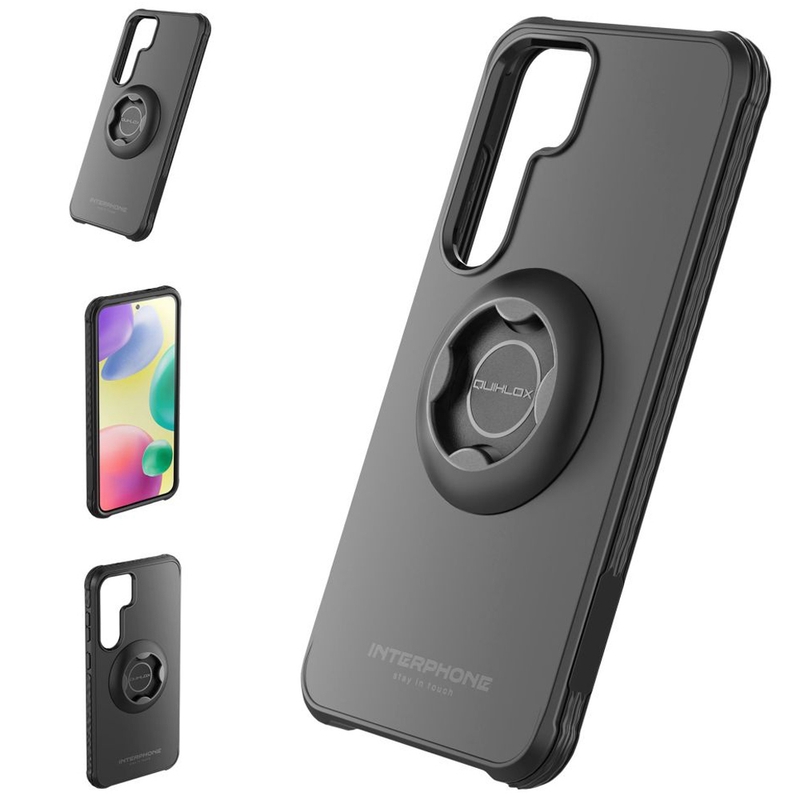 Interphone QUIKLOX Tetraforce Schutzhülle für Samsung Galaxy S25 schwarz