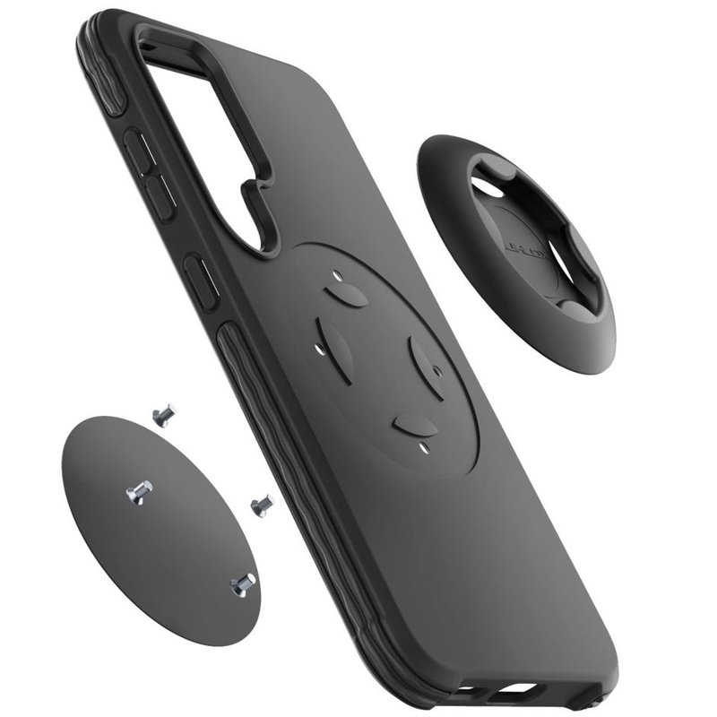 Interphone QUIKLOX Tetraforce Schutzhülle für Samsung Galaxy S25 Ultra schwarz