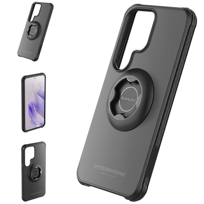 Interphone QUIKLOX Tetraforce Schutzhülle für Samsung Galaxy S25 Ultra schwarz