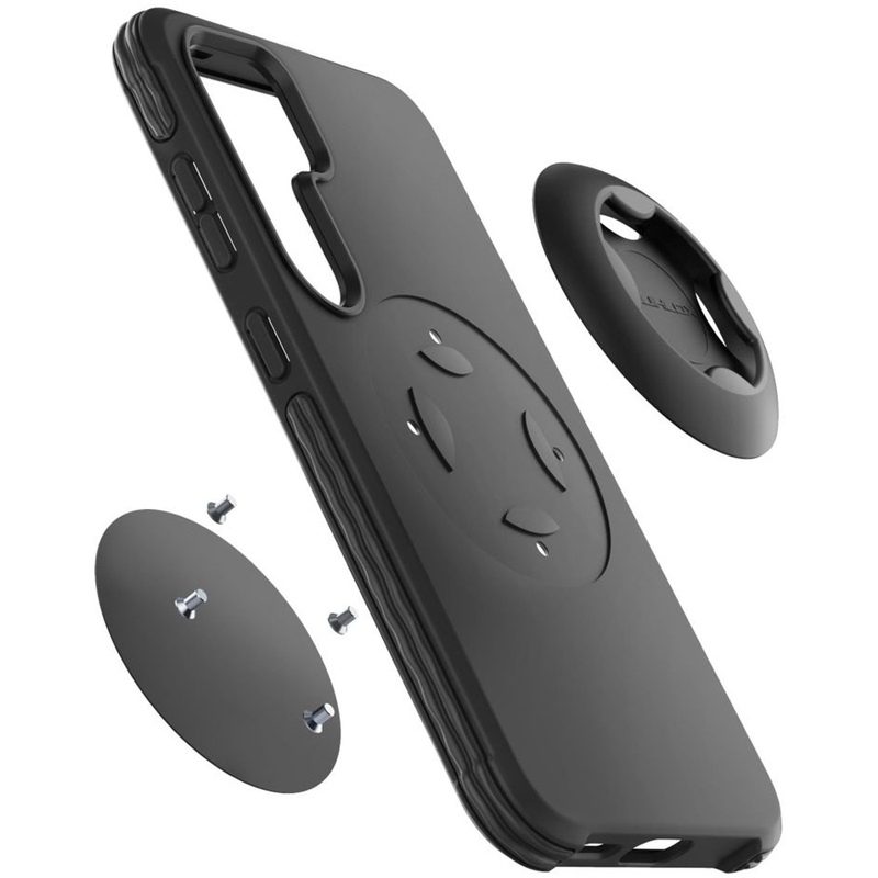 Interphone QUIKLOX Tetraforce Schutzhülle für Samsung Galaxy S25 Plus schwarz