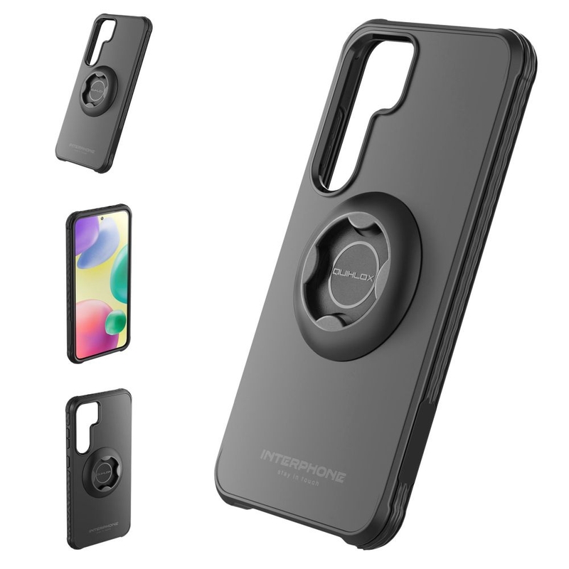 Interphone QUIKLOX Tetraforce Schutzhülle für Samsung Galaxy S25 Plus schwarz