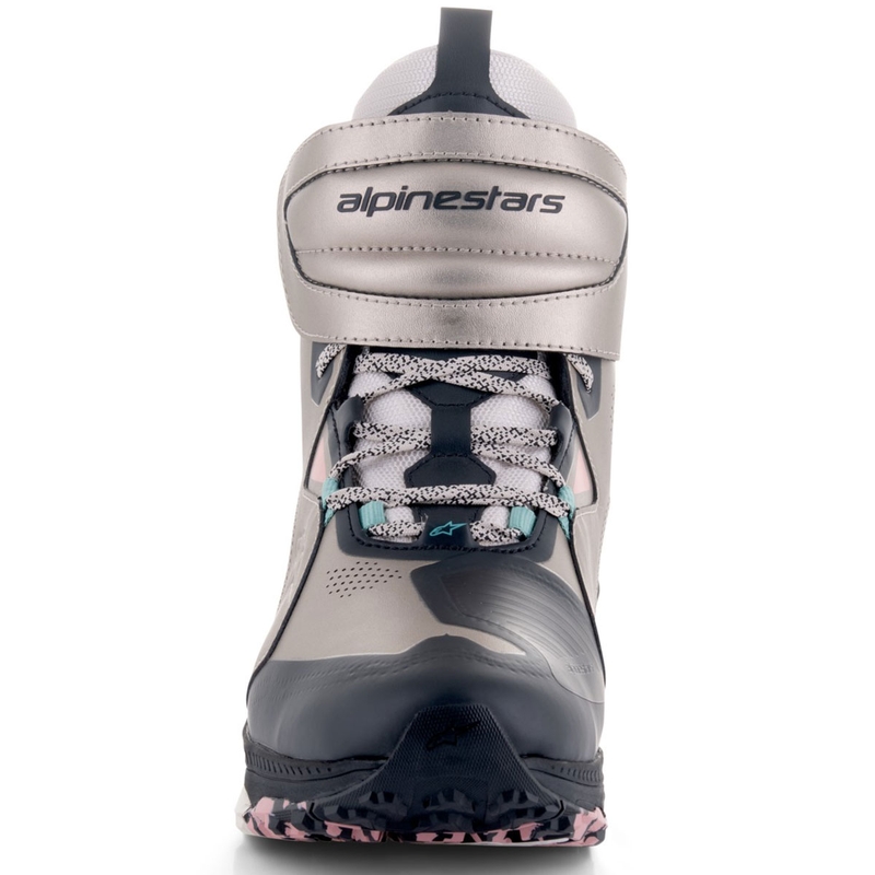 Alpinestars Speedstreet Motorradstiefel beige-koralle-schwarz-blau