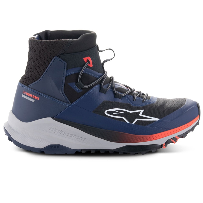 Motorradstiefel Alpinestars Speedforce XR blau-schwarz-fluo rot-grau