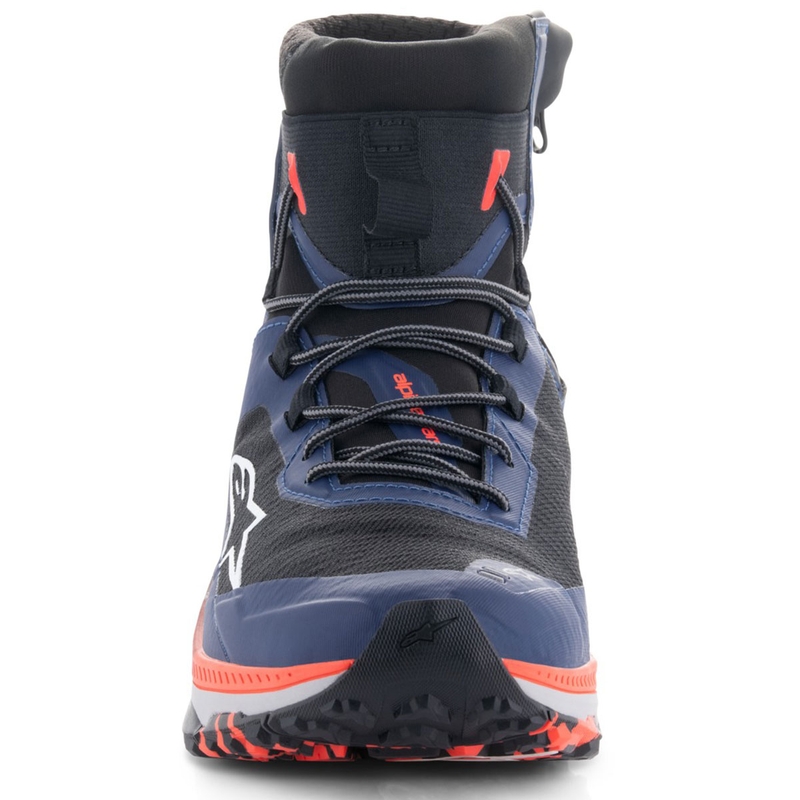 Motorradstiefel Alpinestars Speedforce XR blau-schwarz-fluo rot-grau