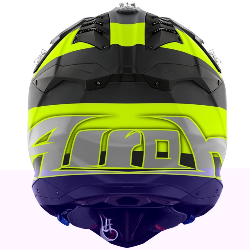 Airoh Aviator 3 Monarch Motocrosshelm mattgelb