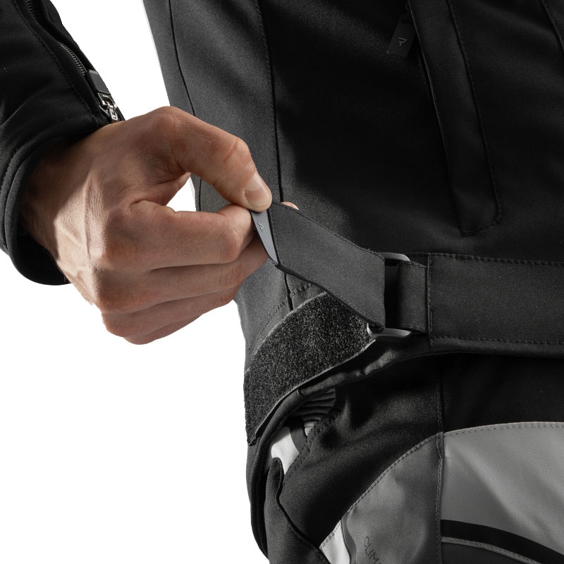 Rebelhorn Borg II Motorradjacke schwarz-grau-fluogelb