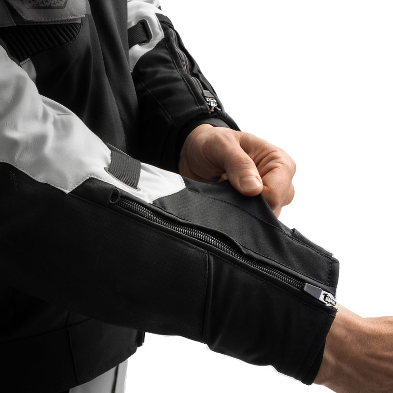 Rebelhorn Borg II Motorradjacke schwarz-grau-fluogelb