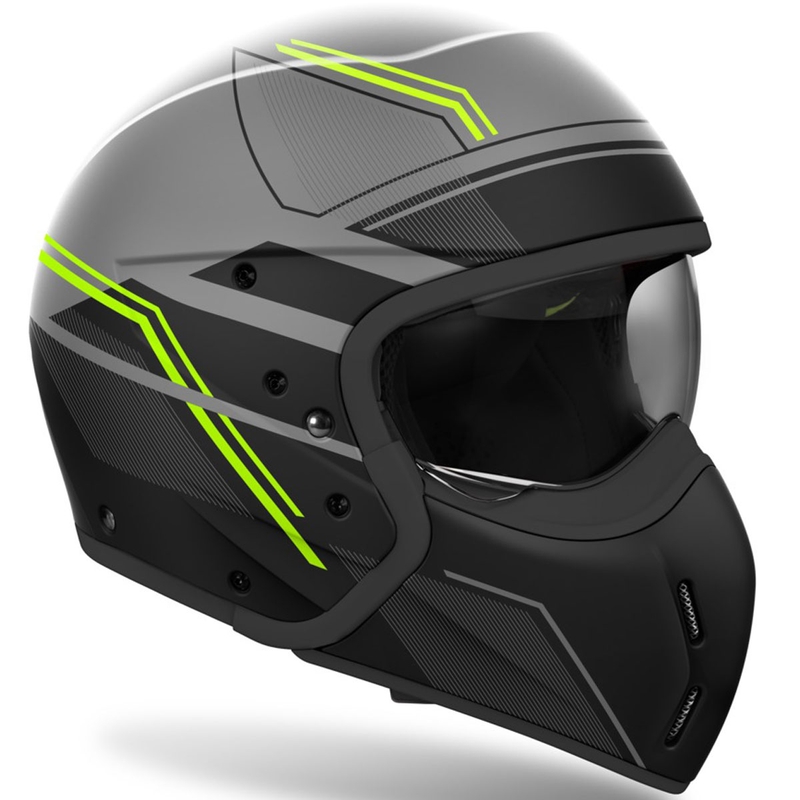 Modularer Motorradhelm Airoh J110 Slim mattgelb