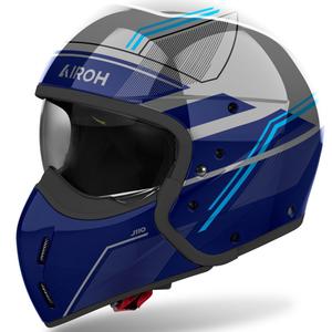 Modularer Motorradhelm Airoh J110 Slim glänzend blau