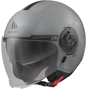 Offener Motorradhelm MT Viale SV S Solid grau glänzend