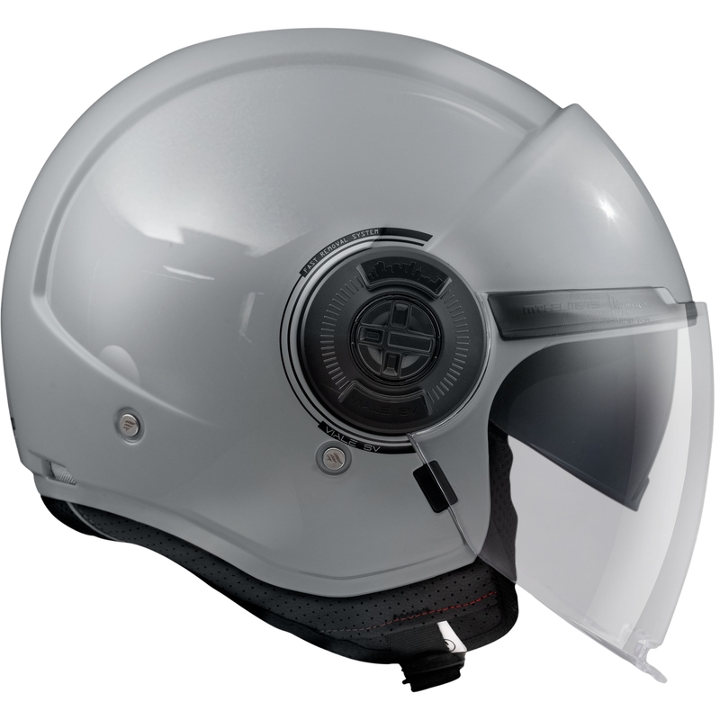 Offener Motorradhelm MT Viale SV S Solid grau glänzend